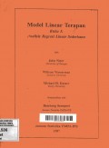 Model Linear Terapan: Buku I. Analisis Regresi Linear Sederhana