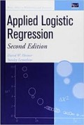 Applied logistic regression