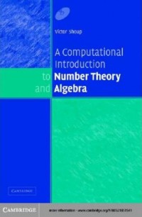 A Computational Introduction to Number Theory and Algebra. Version 1
