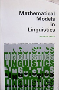 Mathematical Models in Linguistics